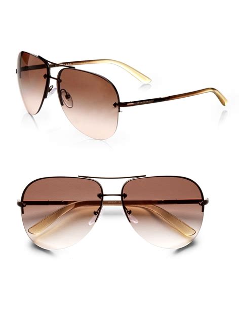 prada sunglasses women aviators|Prada rimless aviator sunglasses.